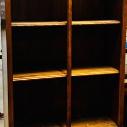 Ethan Allen Heirloom Nutmeg maple tall library bookcase with a cabinet base