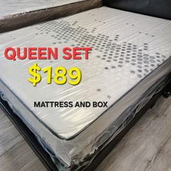  QUEEN SET $189 << MATTRESS AND BOX SPRING > QUEEN SET $189 << MATTRESS AND BOX SPRING 