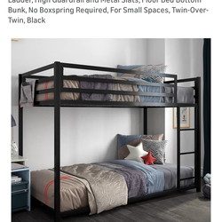 Bunk bed and mattresses