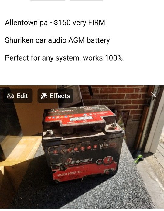 Car Audio Battery