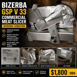 Bizerba GSP V 33 Commercial Meat Slicer – Deli Slicer