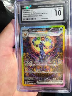 Umbreon EX Prismatic Evolutions CGC Gem mint 10