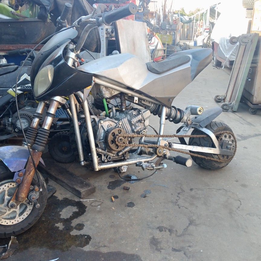 Stretched Pocket Mini bike 224cc Motor