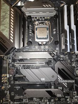 (Combo motherboard+CPU+RAM) MSI Mag Z590 Tomahawk wifi, Intel i7-10700k and 16gb DDR4 Gskill Trident Z