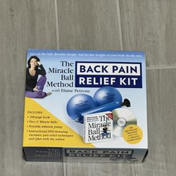 NEW The Miracle Ball Method Back Pain Relief Kit w/ Elaine Petrone SEALED