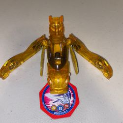 Mecard WINGTOK Orange Deluxe Mecardimal & CARD Transforming Robot Car Damaged