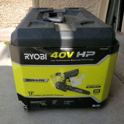 RYOBI 40V HP Brushless 12 in. Top Handle Battery Chainsaw (Tool Only)