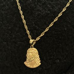 10k Chain, 14 K Pendant All Together 3.7g. Pure Solid Gold