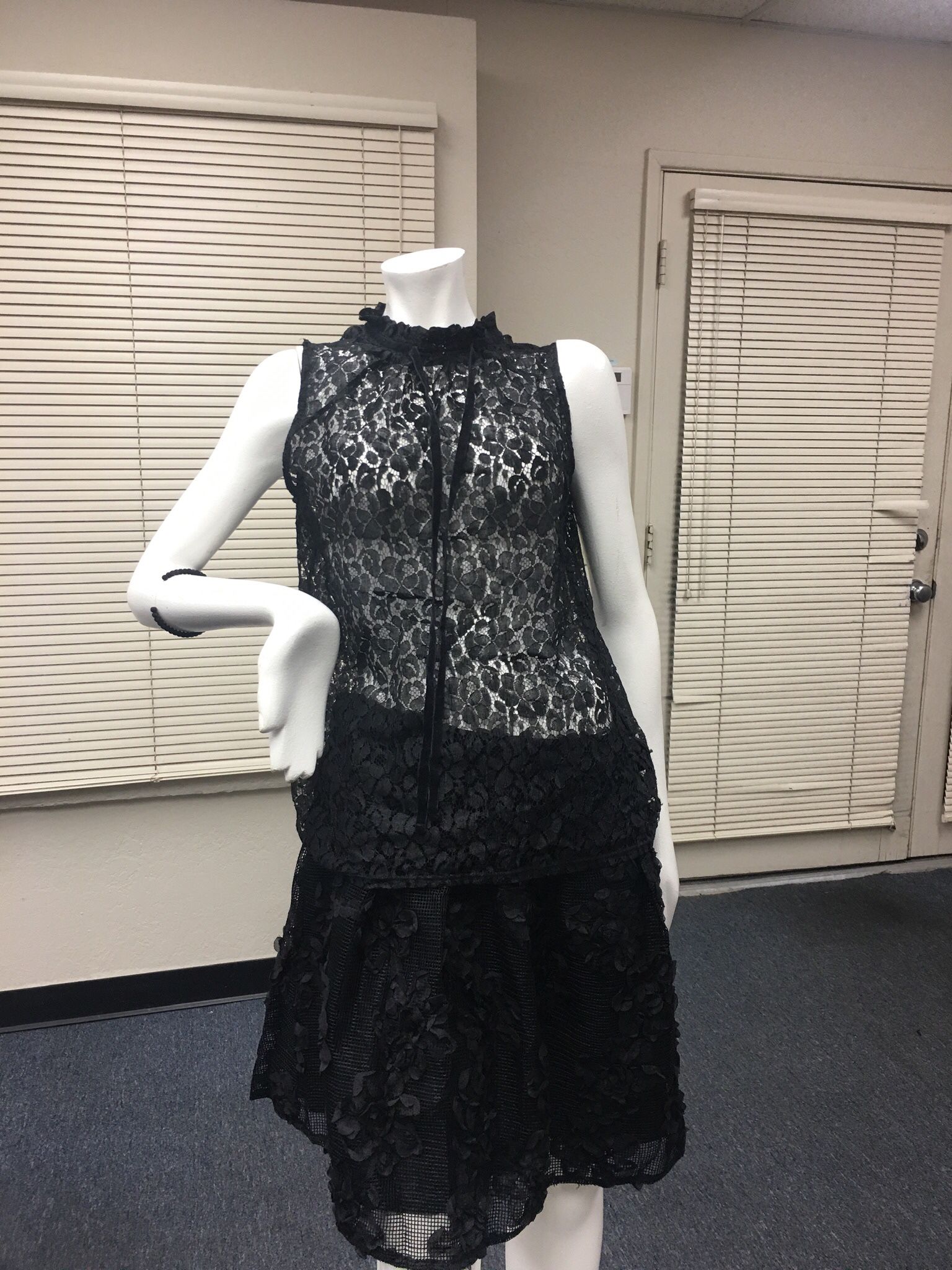 Worthington Black Lace Blouse - Small