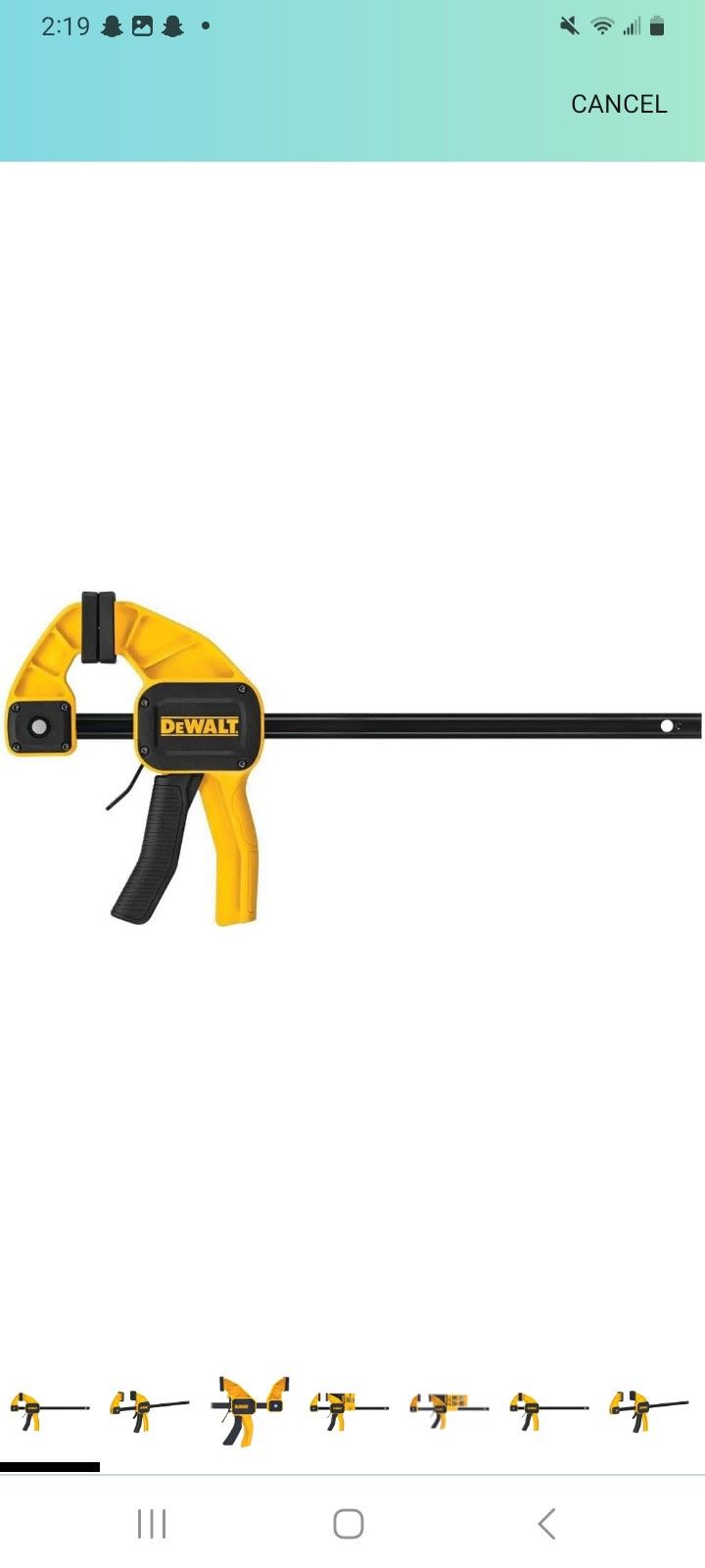 DEWALT 300 mm|12 in. Large Trigger Clamp (DWHT83193)
