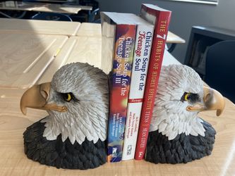 Pair of Bald Eagle Head Bookends