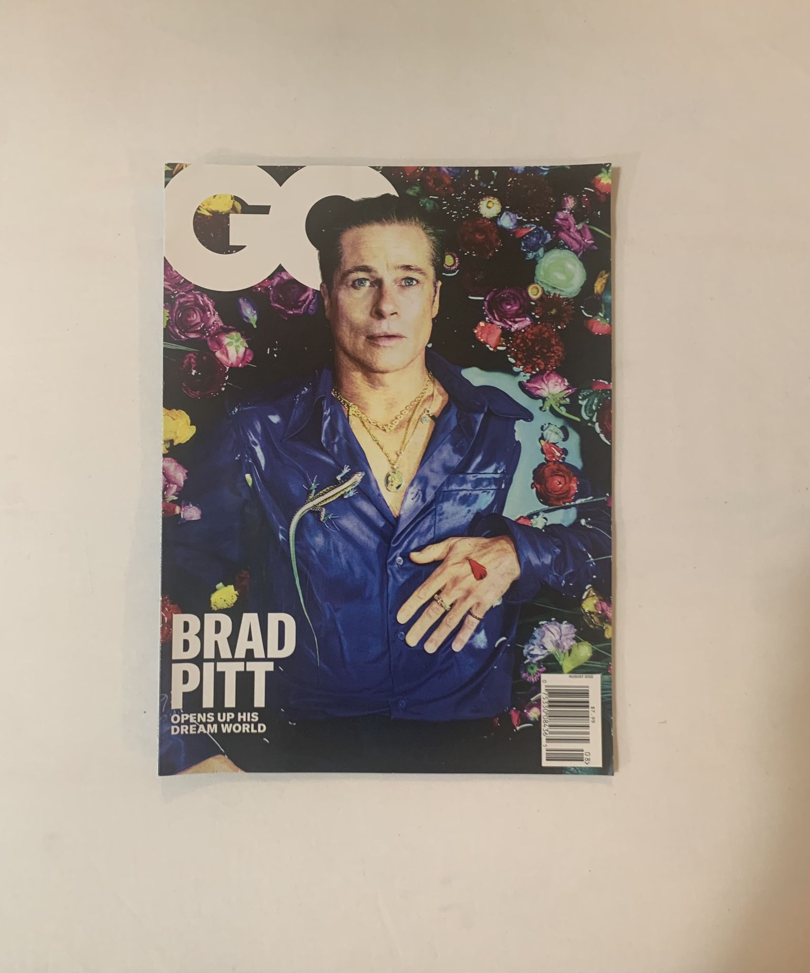 GQ Brad Pitt “Opens Up His Dream World” Issue August 2022 Magazine