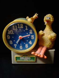 Vintage Big Bird Talking Clock 1977
