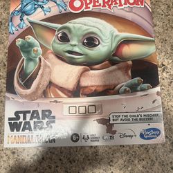 Hasbro Gaming Operation Game: Star Wars The Mandalorian Edition Board Game for Kids