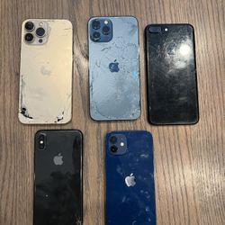 Broken IPhone lot for parts or repair 