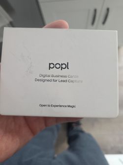 Popl Business Card, New, Has Not Been Activated