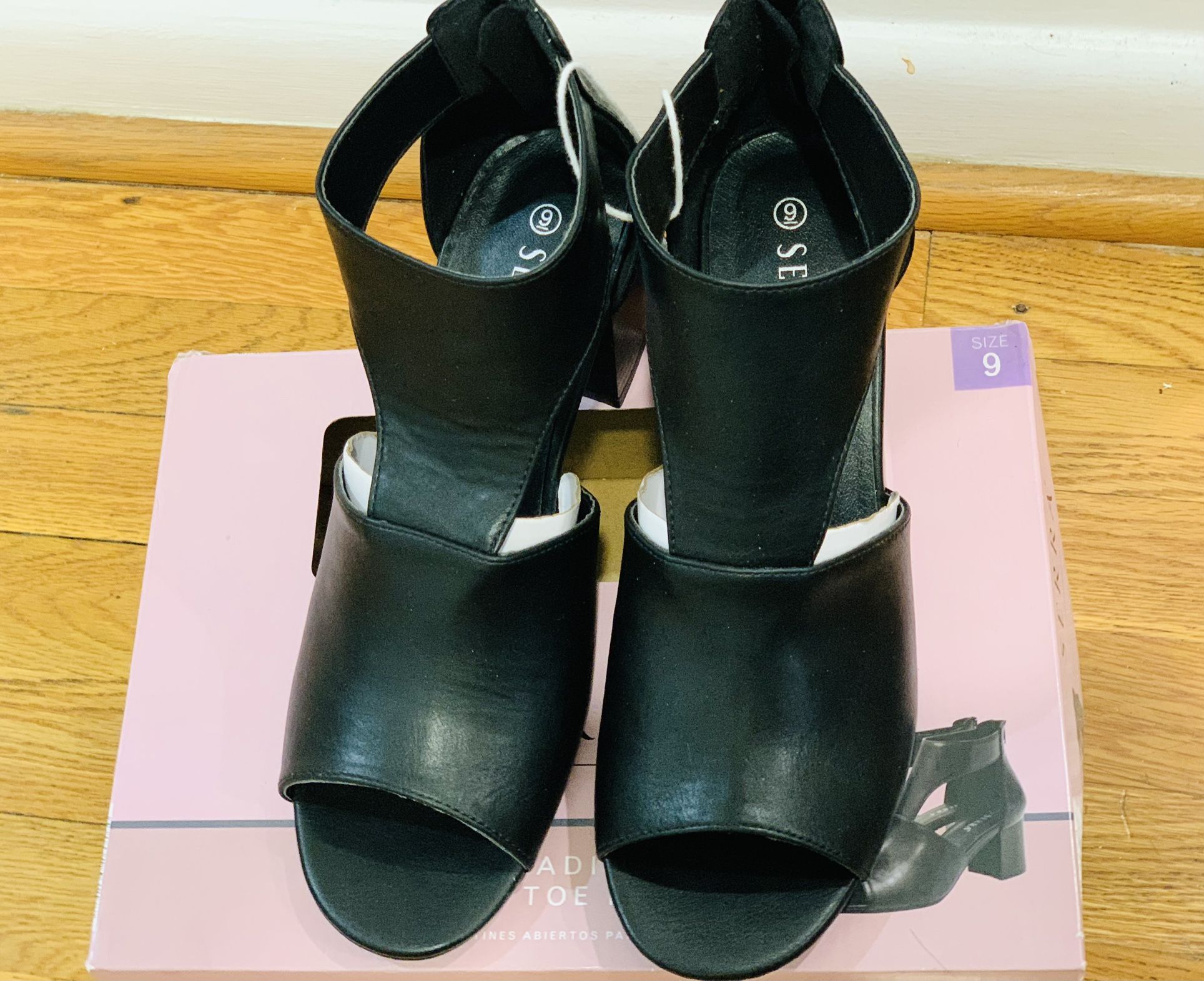 New Ladies Open Toe Booties (10)