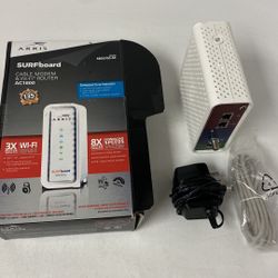 ARRIS Surfboard Docsis 3.0 Cable Modem And AC1600 Dual Band Wi-Fi Router