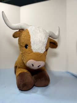 Long horn bull plush