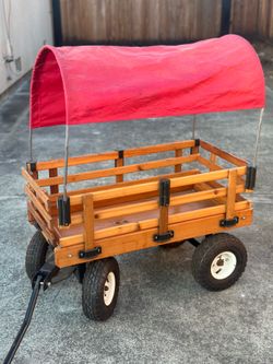 Little western tent wagon with removable sides and tent