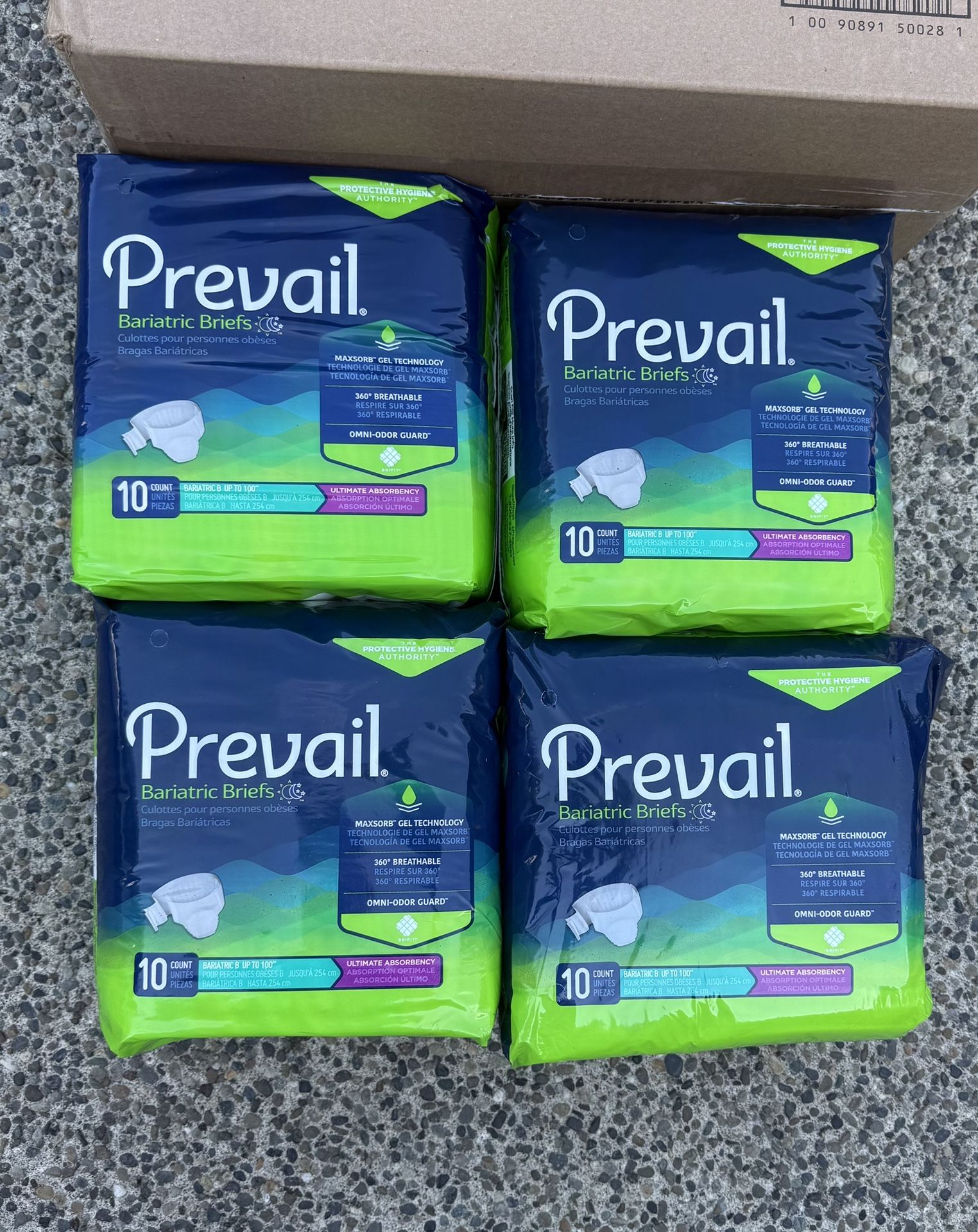 Prevail Incontinence Bariatric Brief Adult Ultimate Size B