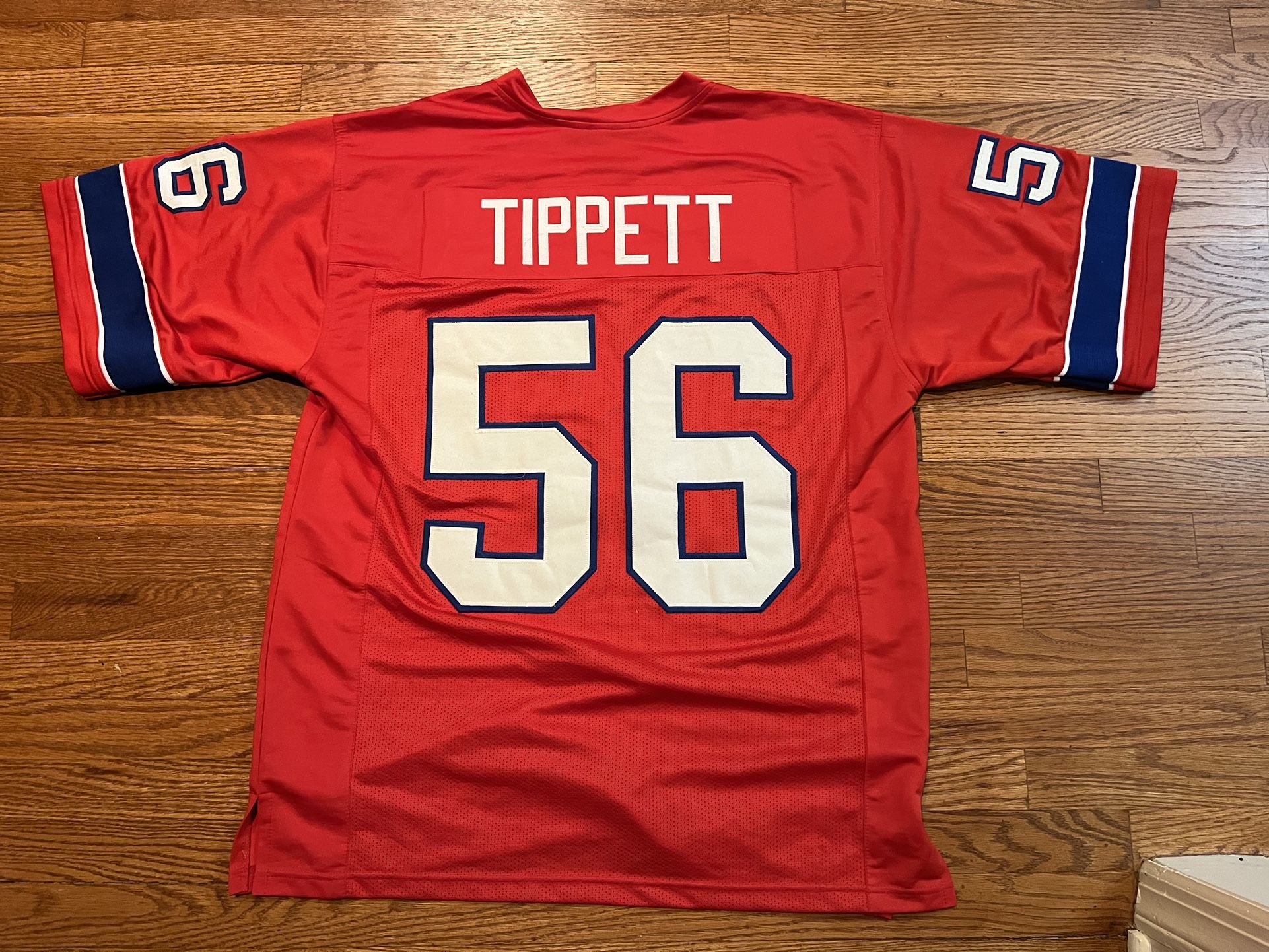 Andre Tippett Jersey, New England Patriots, 2XL, Authentic, Preowned
