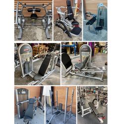 Huge Sale! Gym Equipment, Lat, Chest & Smith Machines, Leg Press, Lat Pull, Row, Shrug, Olympic Weight, Dumbbells