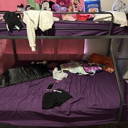 Bump beds queen side bottom and twin on top