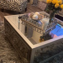 Mirrored Coffee Table 