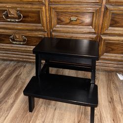 Adult & Child Wooden Two Step Stool