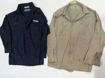 Red Kap SC30KH7 XL-RG Cintas ComfortFLEX 2XL-RG Work Shirt Lot of 2