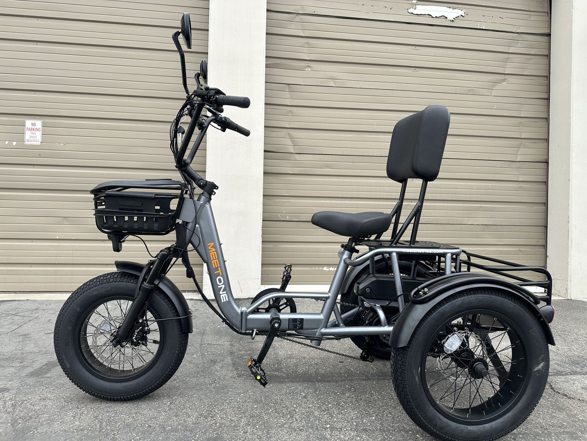 MEETONE Breeze Pro Folding Electric Trike 750 Watts Tricycle