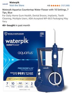 Brand New Waterpik Aquarius Water Flosser WP-663 Blue