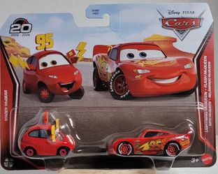 Disney Pixar Cars Mattel Lightning McQueen & Maddy McGear 2-Pack *AVAILABLE * $12