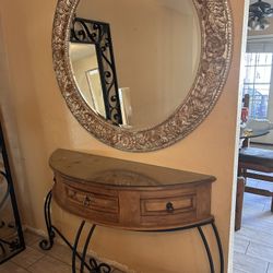 Table And Big Mirror.  $150