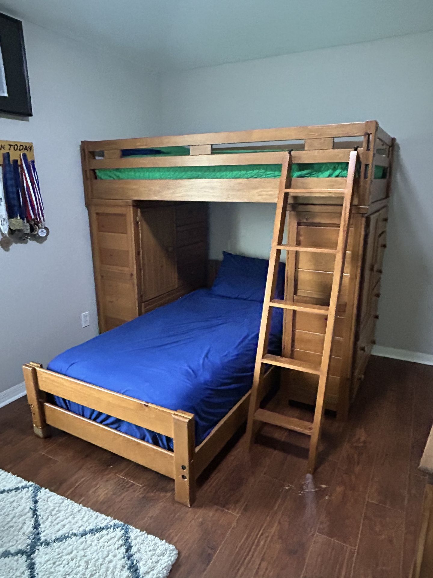 Bunk Bed/loft With 2 Dressers As Base