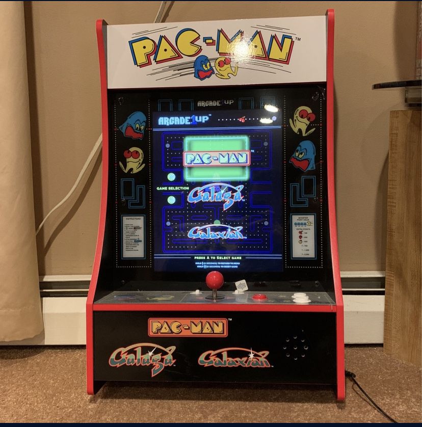 Mini Arcade Machine With Pac Man Galaga And Galaxian 