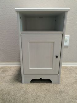 Ikea Aspelud Nightstand/Side Table- White