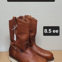 Thorogood Work Boot Size 8.5 ee STEEL ROUND TOE 