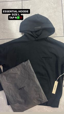 Essential hoodie Black