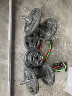 Gym equipment weights 77pounds