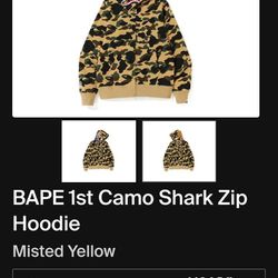 Bape 1st Camo Shark Hoodie