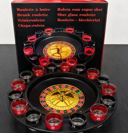 Drinking roulette game set