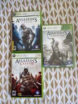 Assassin’s Creed Lot Of 3 Xbox 360