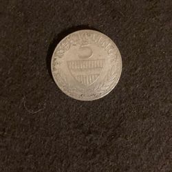1961 Austrian 5 Shilling Coin