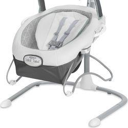 Graco Soothe ’n Sway LX Portable Baby Swing and Baby Bouncer Bouncer, Multi Direction Seat, 2 Speed Vibration, Derby