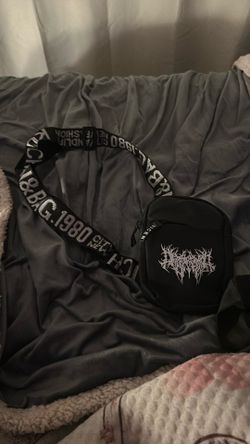 Black and white designed crossbody