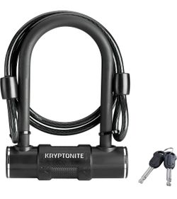 Kryptonite Parkview Bike U-Lock, 12mm Hardened Steel Shackle, 4ft Cable
4ft Braided Steel Security Cable, Anti-Rotation Bent