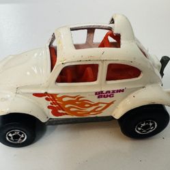 Hot Wheels 1983 Malaysia White Blazin Bug - played with some wear $5 