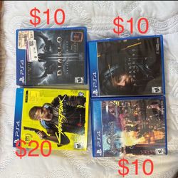 PS4 Games $10 Each